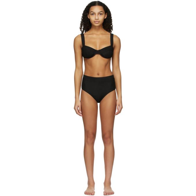 Solid and Striped Black The Lilo Bikini