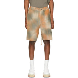 Song for the Mute Orange and Grey Elasticated Shorts
