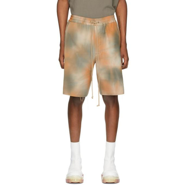 Song for the Mute Orange and Grey Elasticated Shorts