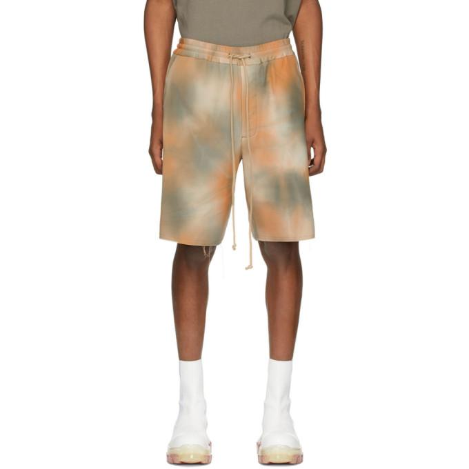 Song for the Mute Orange and Grey Elasticated Shorts