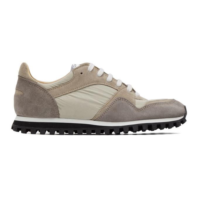 Spalwart Beige and Grey Marathon Trail Low Sneakers