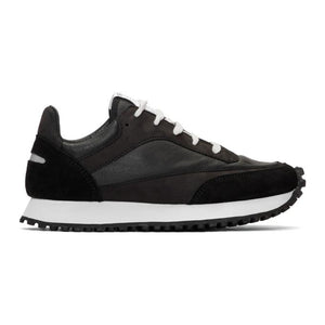 Spalwart Black Nappa Tempo Low Sneakers