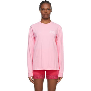 Sporty and Rich Pink Fun Logo Long Sleeve T-Shirt