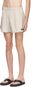 Coperni SSENSE Exclusive Beige Tailoring Boxer Shorts