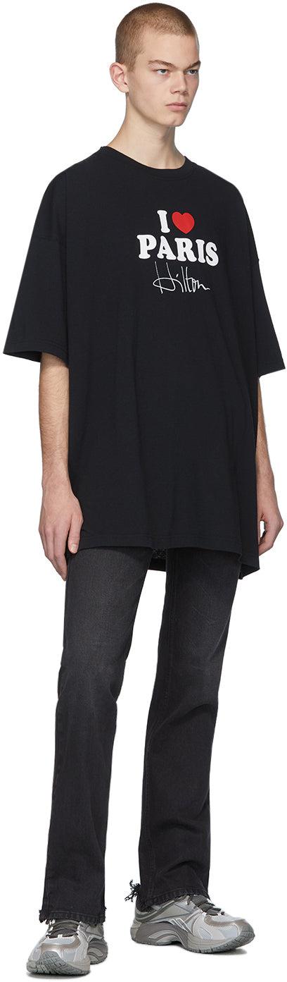 VETEMENTS SSENSE Exclusive Black 'I Love Paris' T-Shirt