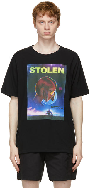 Stolen Girlfriends Club SSENSE Exclusive Black In Dreams T-Shirt - T-shirt EXCLUSIVE NOIR EN DREAMS T-shirt - 도난 된 여자 친구 클럽 ssense 독점적 인 꿈 티셔츠