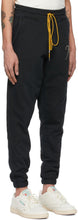 Rhude SSENSE Exclusive Black Logo Lounge Pants