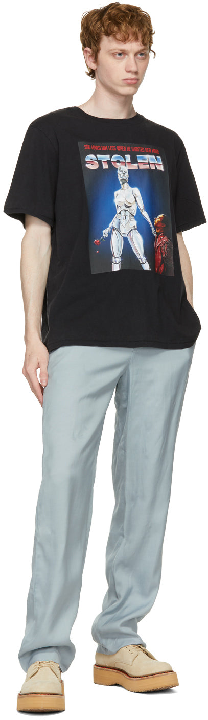 Stolen Girlfriends Club SSENSE Exclusive Black Robo-Love T-Shirt