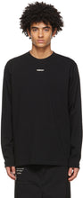 AMBUSH SSENSE Exclusive Black XL Logo Long Sleeve T-Shirt - T-shirt à manches longues à manches longues noires exclusives de l'embuscade Ssense - 매복 스시센스 독점적 인 블랙 XL 로고 긴 소매 티셔츠