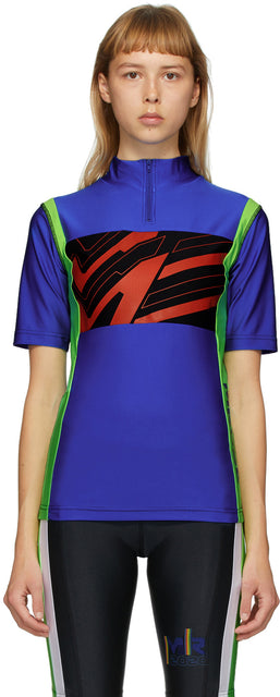 Martine Rose SSENSE Exclusive Blue Cycling T-Shirt