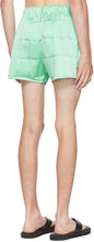 Coperni SSENSE Exclusive Green Flou MÃ©canique Shorts