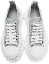 Alexander McQueen SSENSE Exclusive Grey Tread Slick Platform Low Sneakers