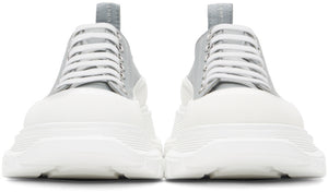 Alexander McQueen SSENSE Exclusive Grey Tread Slick Platform Low Sneakers
