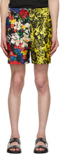 Versace SSENSE Exclusive Multicolor Silk Bouquet Shorts - Versace Ssense exclusif multicolor Silk Bouquet Short - 베르사체스 Ssense 독점적 인 여러 가지 빛깔의 실크 꽃다발 반바지