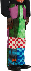 AGR SSENSE Exclusive Multicolor Tie-Dye Logo Cargo Pants