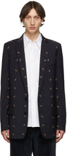 Tibi SSENSE Exclusive Navy Ant Long Blazer - TIBI SSENSE EXCLUSIVE NAVY BLAZER LONG BLAZER - Tibi Ssense 독점 해군 개미 긴 재킷