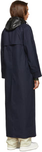 KASSL Editions SSENSE Exclusive Navy Canvas Trench Coat