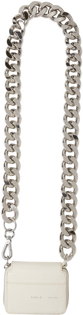 KARA SSENSE Exclusive Off-White Bike Wallet Bag - Sac de portefeuille de vélo exclusif exclusif exclusif exclusif Off-White Ssense - 카라 스시센스 독점적 인 오프 화이트 자전거 지갑 백