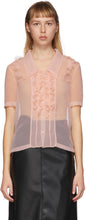 Commission SSENSE Exclusive Pink Ruffled Short Sleeve Shirt