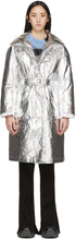 Ienki Ienki SSENSE Exclusive Silver Woolmark Mac Coat