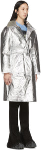 Ienki Ienki SSENSE Exclusive Silver Woolmark Mac Coat