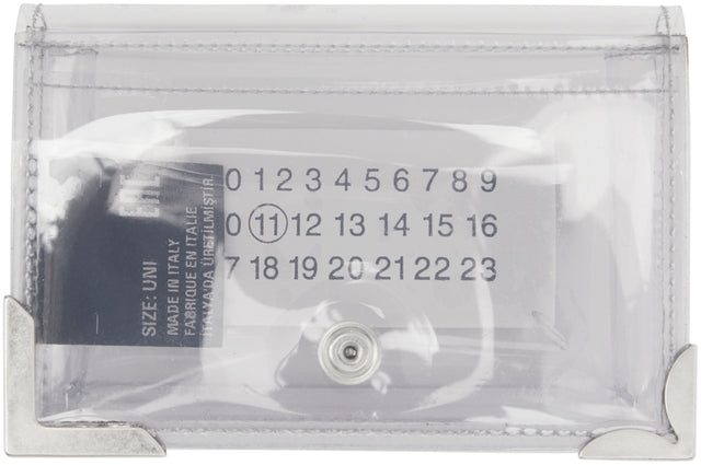 Maison Margiela SSENSE Exclusive Transparent PVC Wallet - MAISON MARGIELA SSENSE Portefeuille de PVC transparent exclusive - Maison Margiela Ssense 독점적 인 투명 PVC 지갑