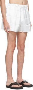 Coperni SSENSE Exclusive White Flou MÃ©canique Shorts