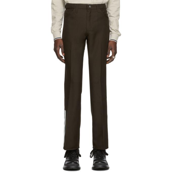 St-Henri SSENSE Exclusive Brown Rancher Dress Trousers