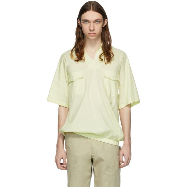 St-Henri Yellow Sky Collared Short Sleeve Shirt