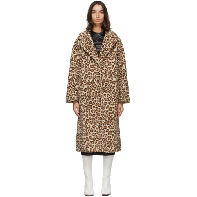 Stand Studio Beige Leopard Maria Coat