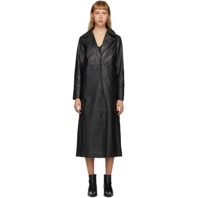 Stand Studio Black Melissa Leather Coat