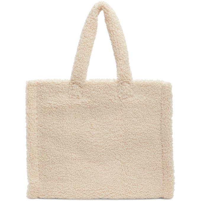 Stand Studio Off-White Sherpa Large Lola Tote