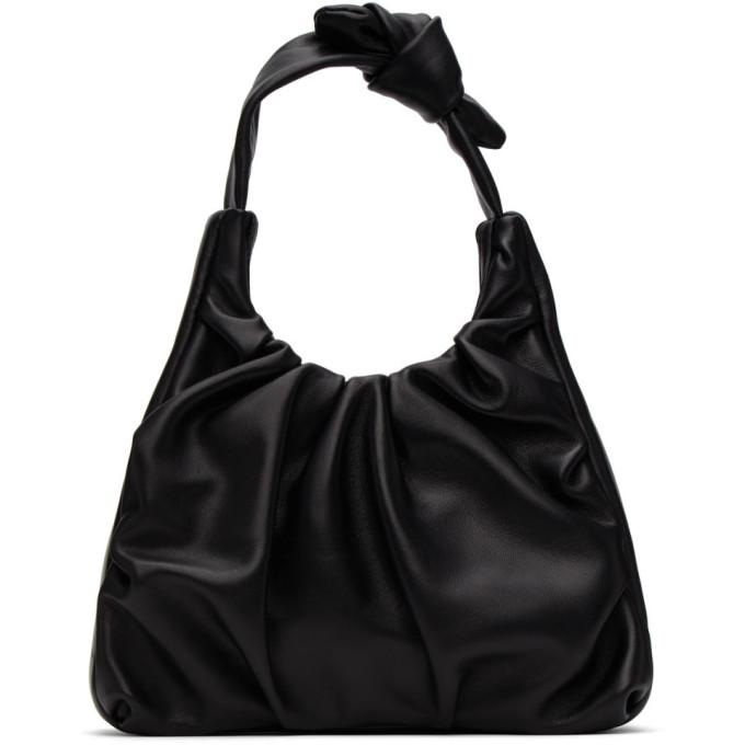 Staud Black Leather Palm Bag