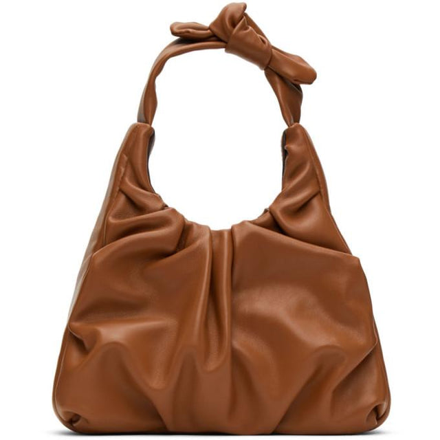 Staud Tan Leather Palm Bag