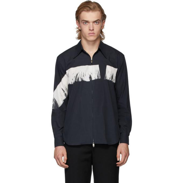 Stefan Cooke Black Ghost Print Shirt