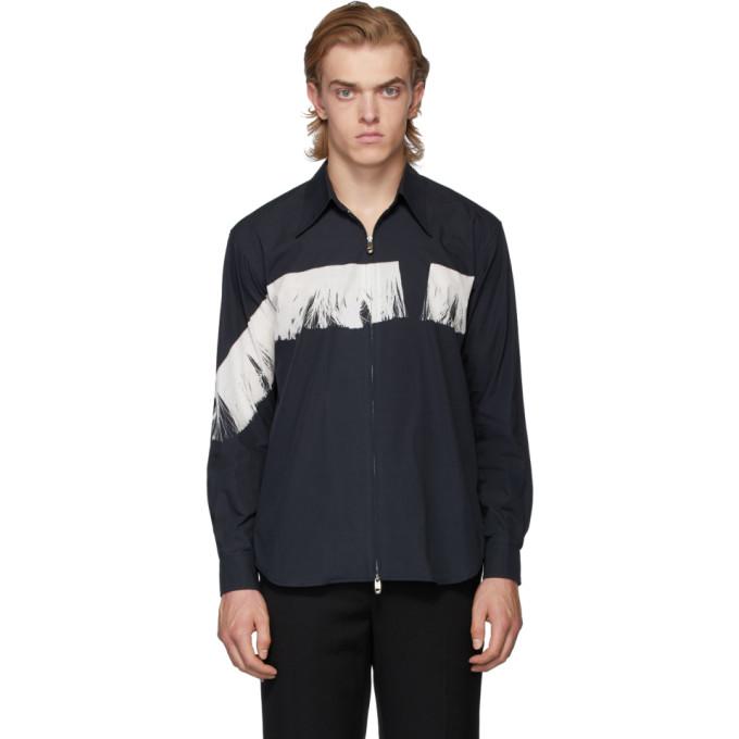 Stefan Cooke Black Ghost Print Shirt