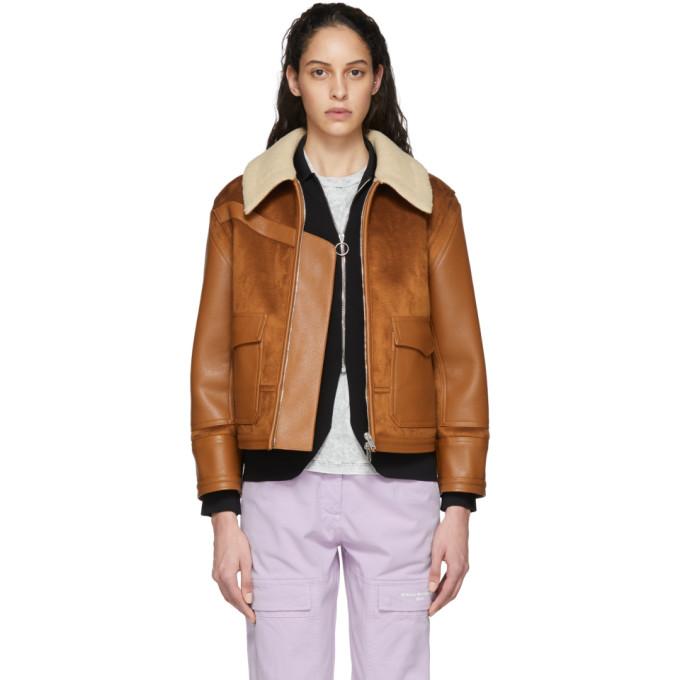 Stella McCartney Brown Skin Free Skin Jacket