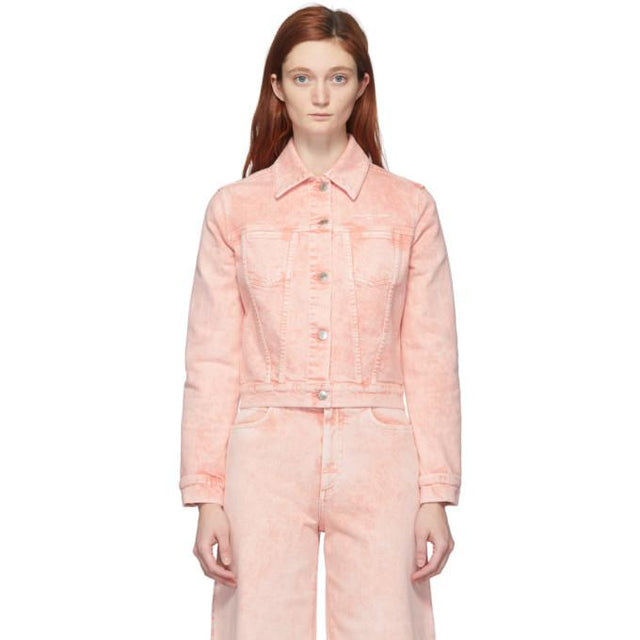 Stella McCartney Pink Denim Galaxy Wash Jacket