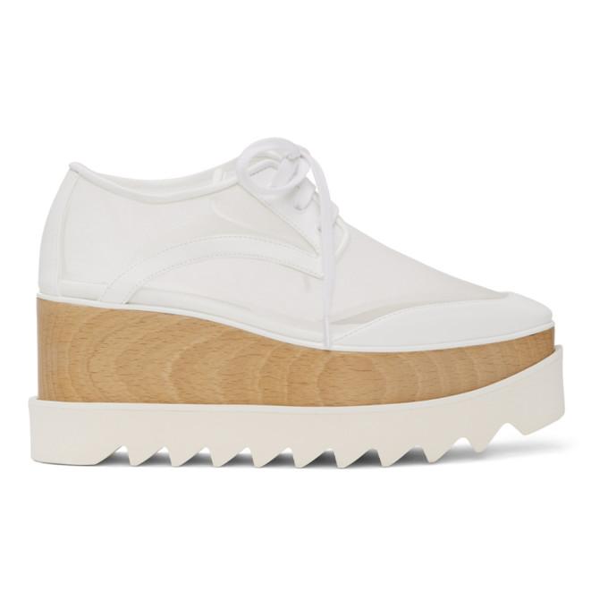 Stella McCartney White Mesh Elyse Derbys