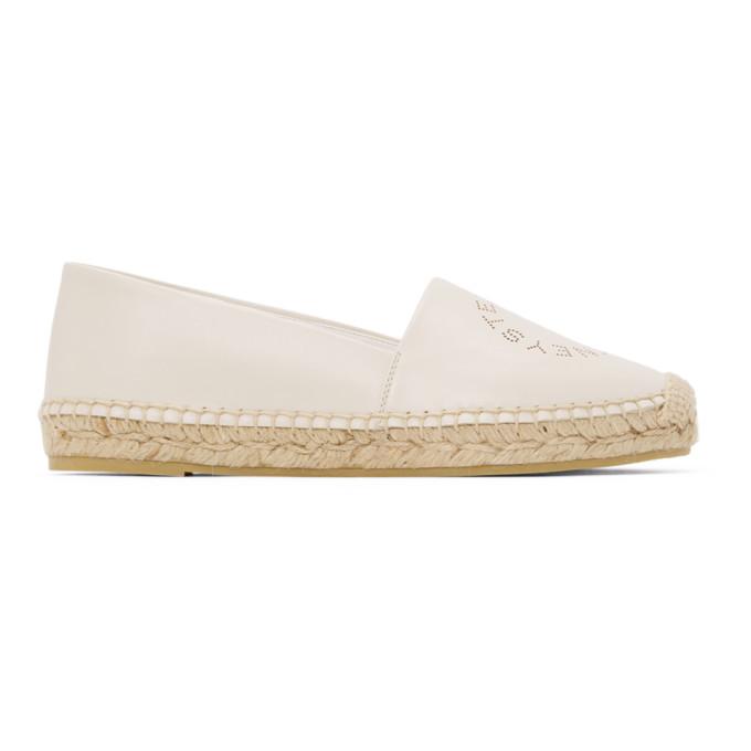 Stella McCartney White Selene Logo Espadrilles