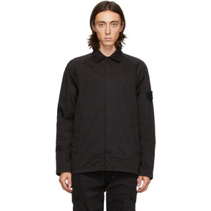 Stone Island Black Raglan Ghost Piece Jacket
