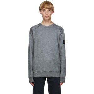 Stone Island Grey Cotton Dust Sweatshirt