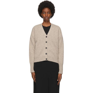 Studio Nicholson Beige Wool Yao Cardigan