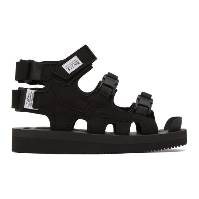 Suicoke Black Boak-V High Top Sandals
