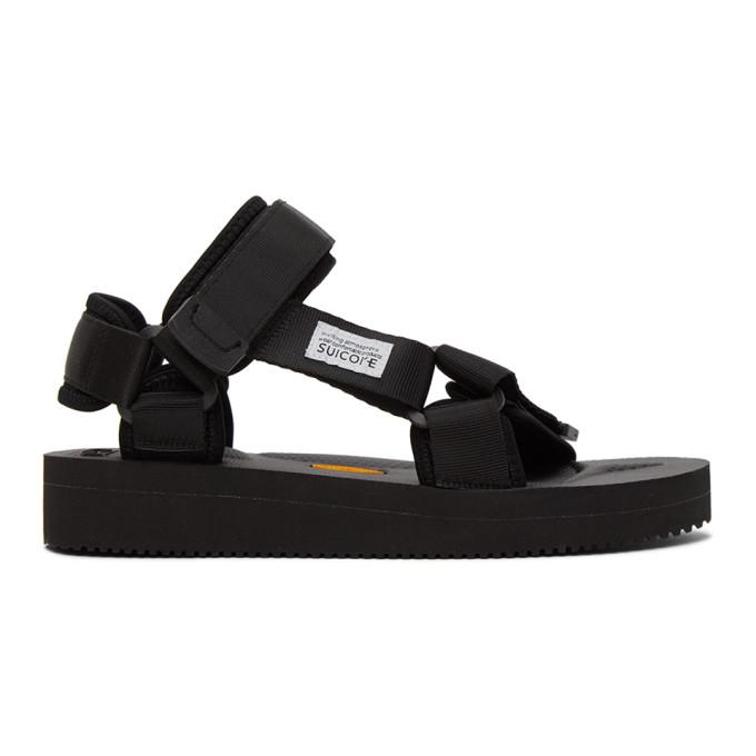 Suicoke Black DEPA V2 Sandals