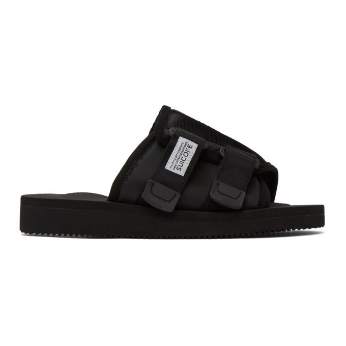 Suicoke Black Kaw-CAB Sandals