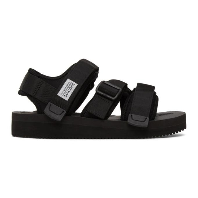 Suicoke Black Kisee-V Sandals