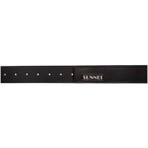 Sunnei Black Leather Belt