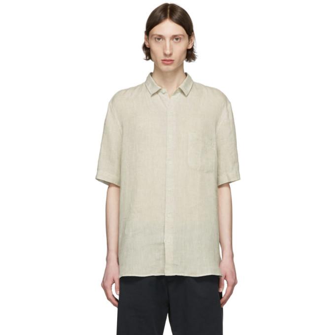 Sunspel Off-White Linen Shirt