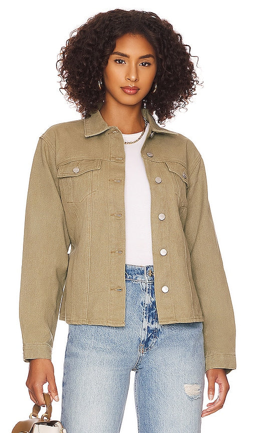 superdown Clarissa Belted Jacket in Green Superdown Clarissa Veste ceinturée en vert 绿色的Superdown Clarissa腰带夹克